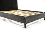 Armen Living Mohave Wooden Slats And Metal Center Beam Support 100% Polyester Bed