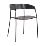 Armen Living Perry Metal/Wood Dining Chair