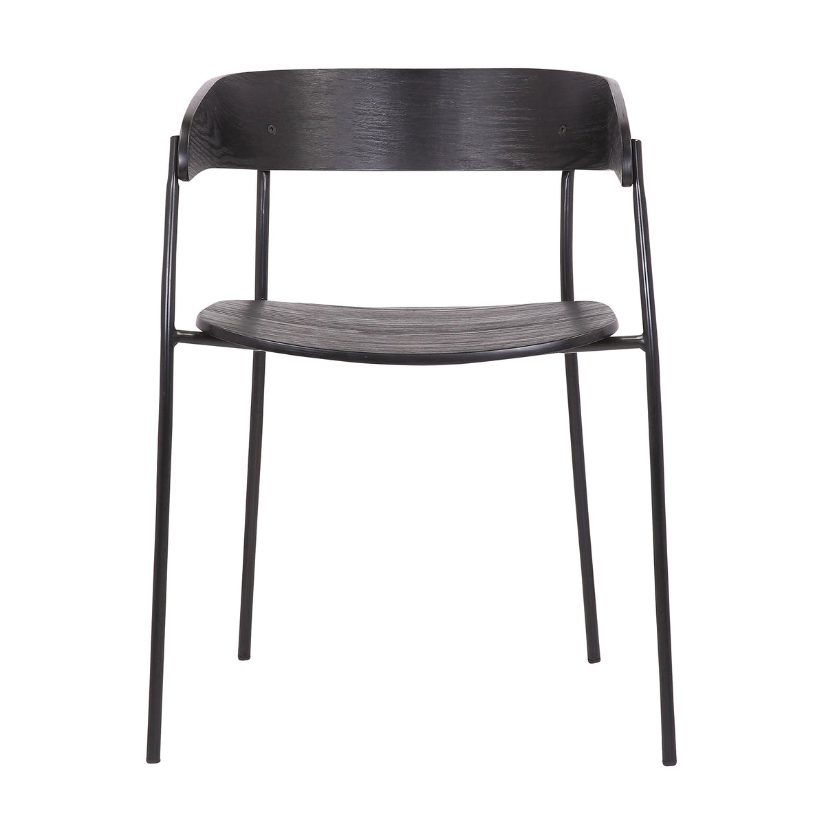 Armen Living Perry Metal/Wood Dining Chair