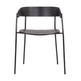 Armen Living Perry Metal/Wood Dining Chair