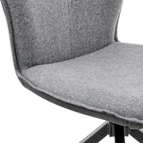 Armen Living Petrie Fabric+PU+Metal Back: 100% Polyurethane Front: 100% Polyester Dining Chair