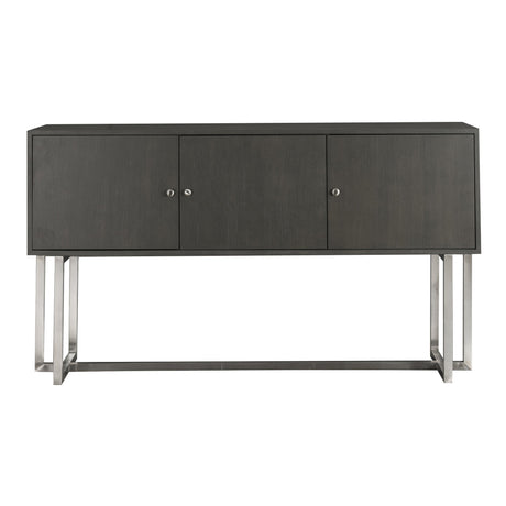 Armen Living Prague Brushed Stainless Steel/Mdf Wood Buffet