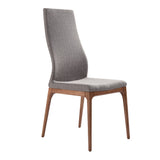 Armen Living Parker Fabric/Sponge/Plywood/Solid Ash 100% Polyester Dining Chair