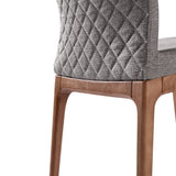 Armen Living Parker Fabric/Sponge/Plywood/Solid Ash 100% Polyester Dining Chair