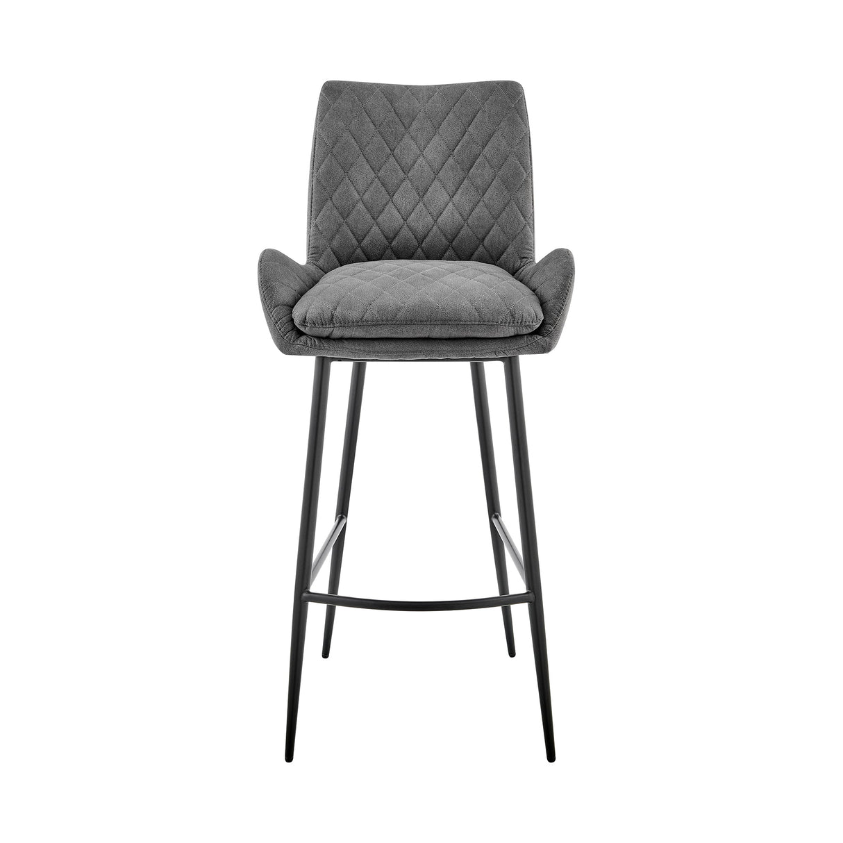 Armen Living Panama Fabric+Metal 100% Polyester Barstool