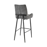 Armen Living Panama Fabric+Metal 100% Polyester Barstool