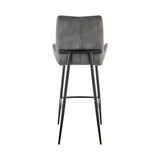 Armen Living Panama Fabric+Metal 100% Polyester Barstool