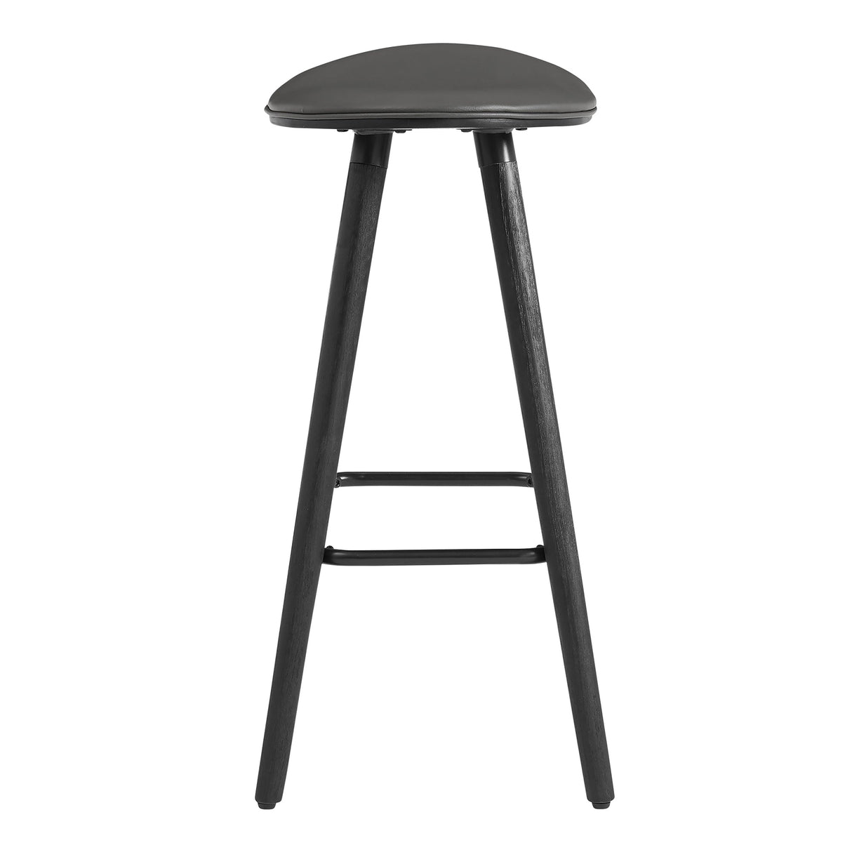 Armen Living Piper Bent Wood/Metal/Faux Leather 100% Polyurethane Bar Stool