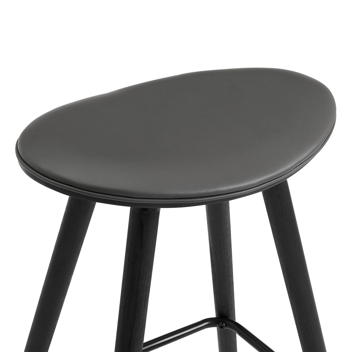 Armen Living Piper Bent Wood/Metal/Faux Leather 100% Polyurethane Bar Stool