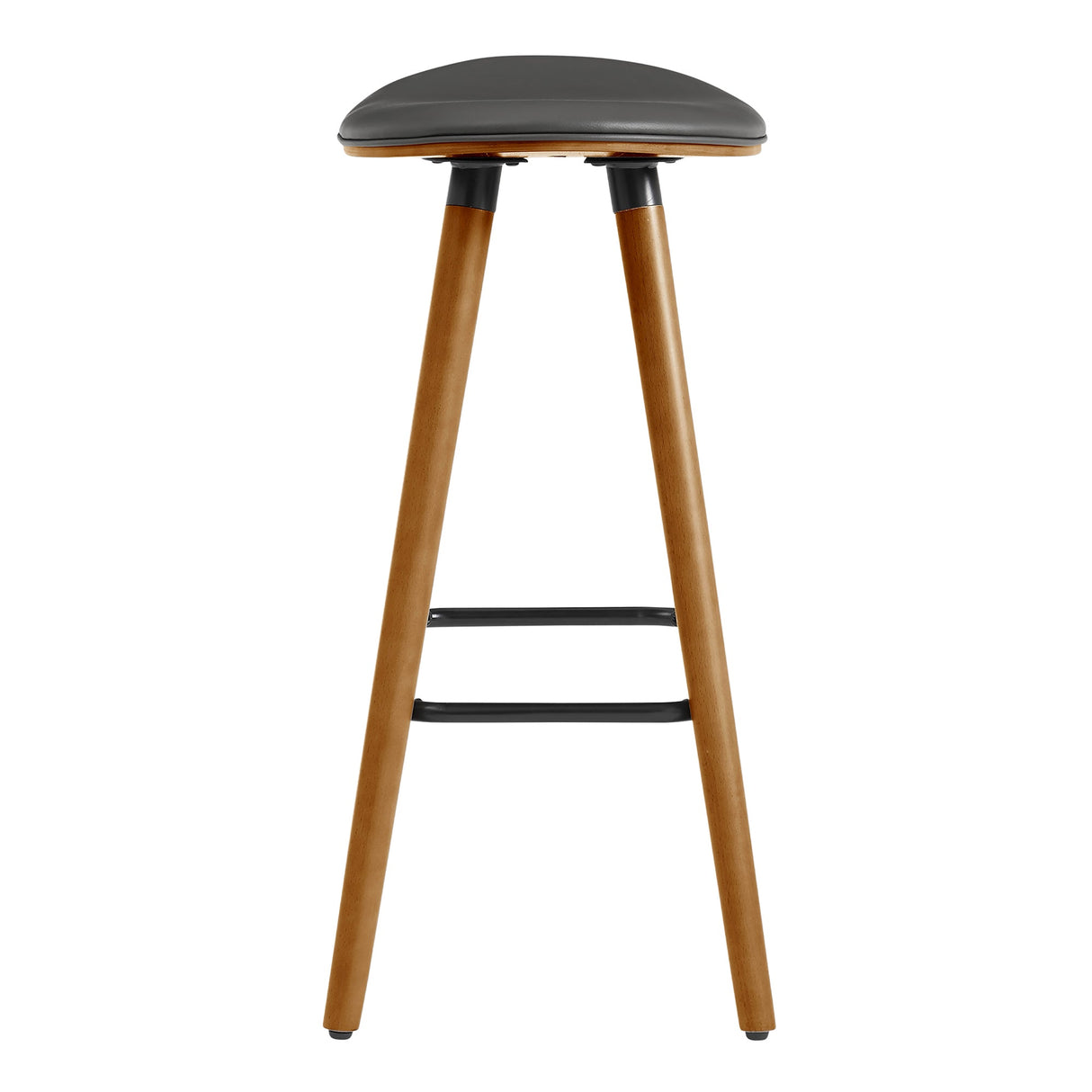 Armen Living Piper Bent Wood/Metal/Faux Leather 100% Polyurethane Bar Stool