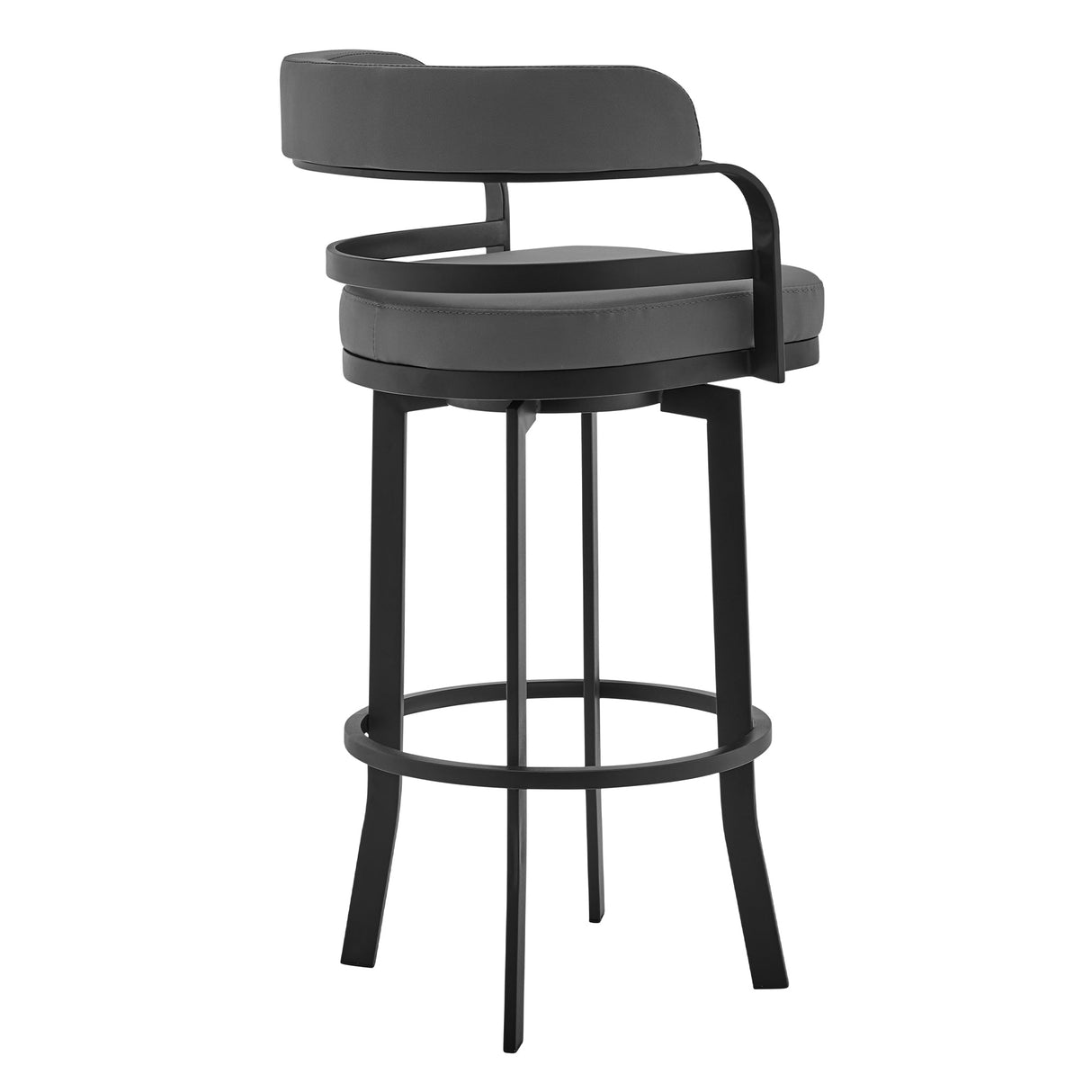 Armen Living Prinz Metal/Polyurethane 100% Polyurethane Barstool