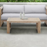 Armen Living Paradise Eucalyptus Wood Outdoor Coffee Table