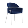 Armen Living Portia Fabric/Plywood/Metal 100% Polyester Dining Chair