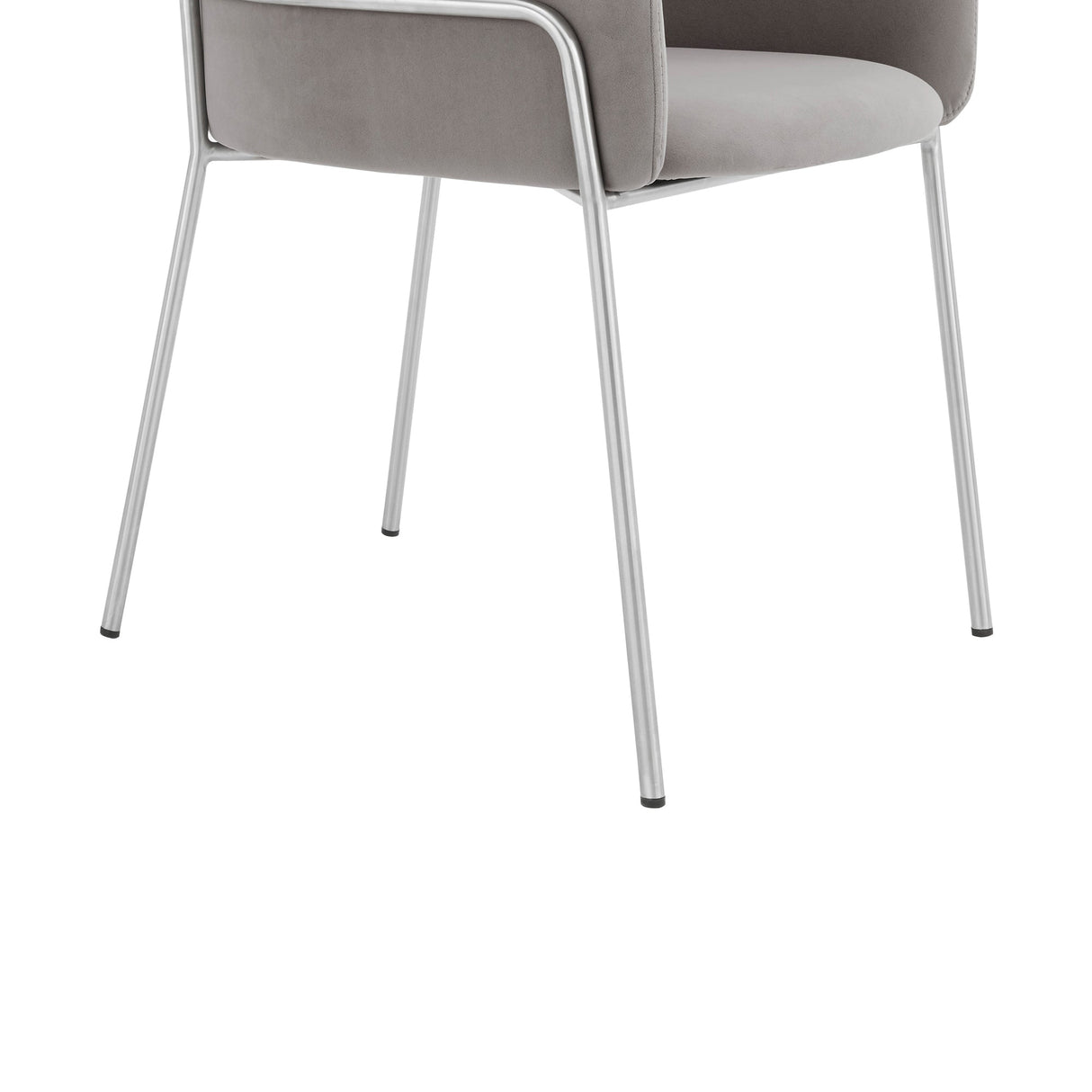 Armen Living Portia Fabric/Plywood/Metal 100% Polyester Dining Chair