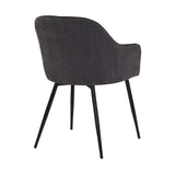 Armen Living Pixie Wood/Metal/Foam/Fabric 100% Polyester Dining Chair