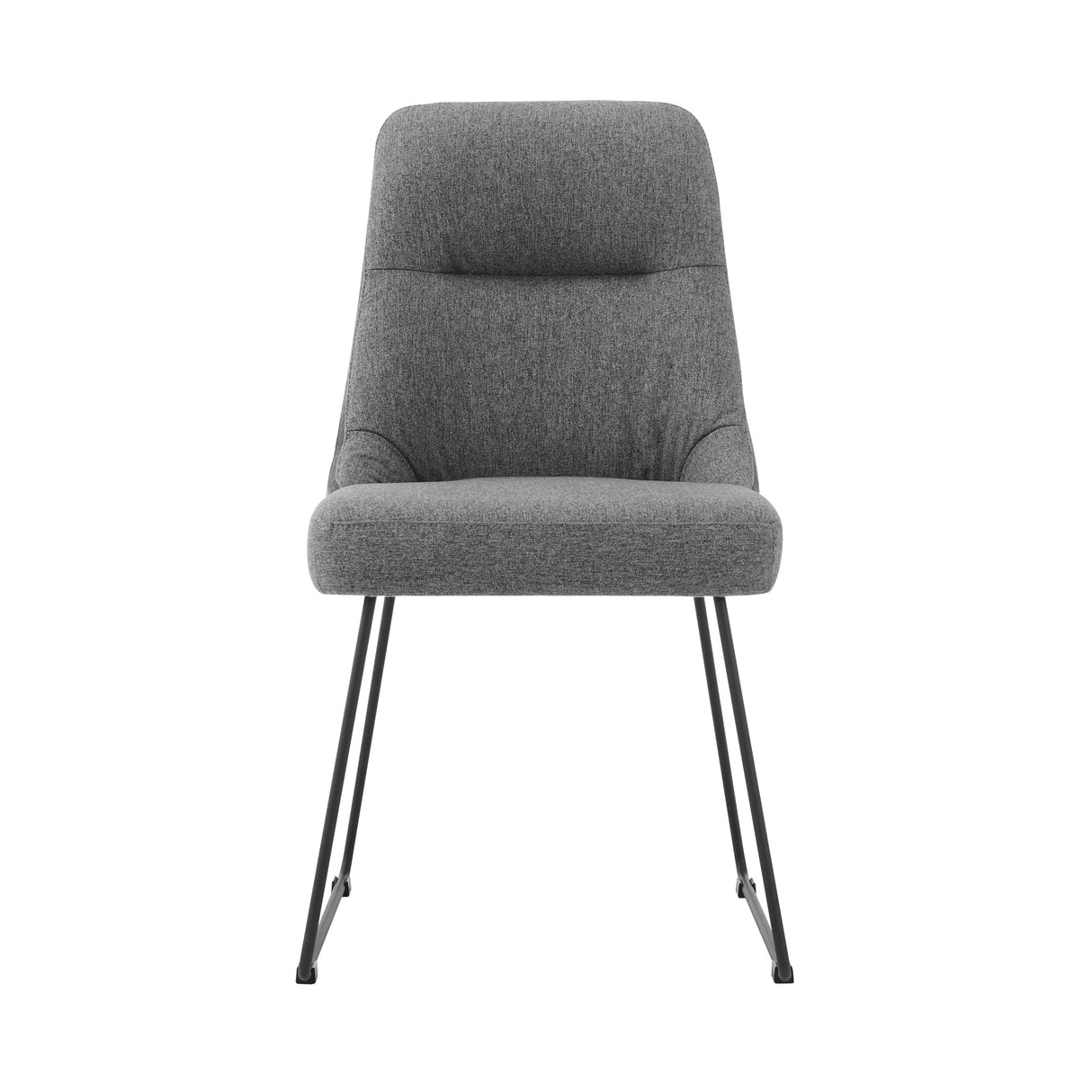 Armen Living Quartz Fabric/Plywood/Metal 100% Polyester Dining Chair