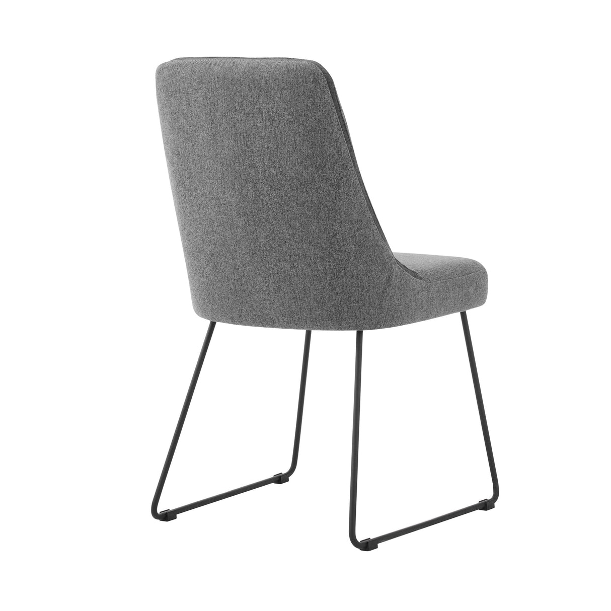 Armen Living Quartz Fabric/Plywood/Metal 100% Polyester Dining Chair