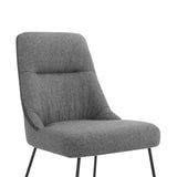 Armen Living Quartz Fabric/Plywood/Metal 100% Polyester Dining Chair