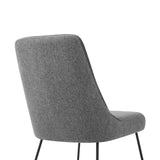 Armen Living Quartz Fabric/Plywood/Metal 100% Polyester Dining Chair