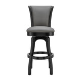 Armen Living Raleigh Wood/Faux Leather 100% Polyurethane Barstool