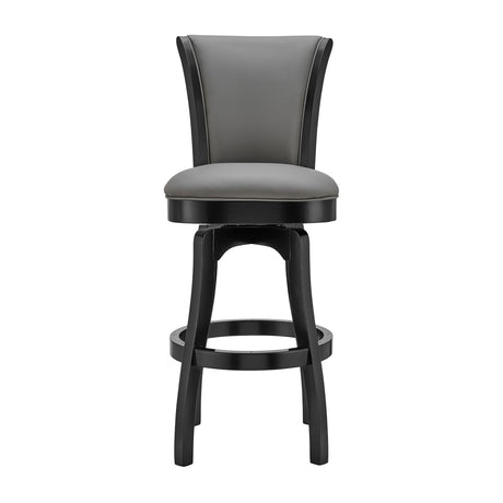 Armen Living Raleigh Wood/Faux Leather 100% Polyurethane Barstool