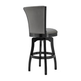 Armen Living Raleigh Wood/Faux Leather 100% Polyurethane Barstool