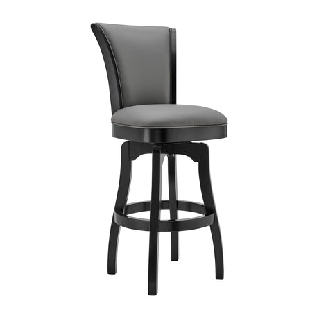 Armen Living Raleigh Wood/Faux Leather 100% Polyurethane Barstool