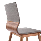 Armen Living Robin Fabric/Sponge/Plywood/Solid Ash 100% Polyester Dining Chair