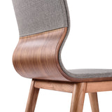 Armen Living Robin Fabric/Sponge/Plywood/Solid Ash 100% Polyester Dining Chair