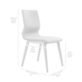 Armen Living Robin Fabric/Sponge/Plywood/Solid Ash 100% Polyester Dining Chair