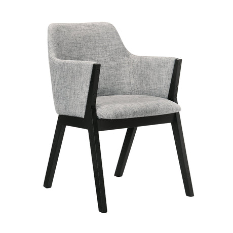 Armen Living Renzo Solid Rubberwood+ Lvl With Foam 100% Polyester Side Chair