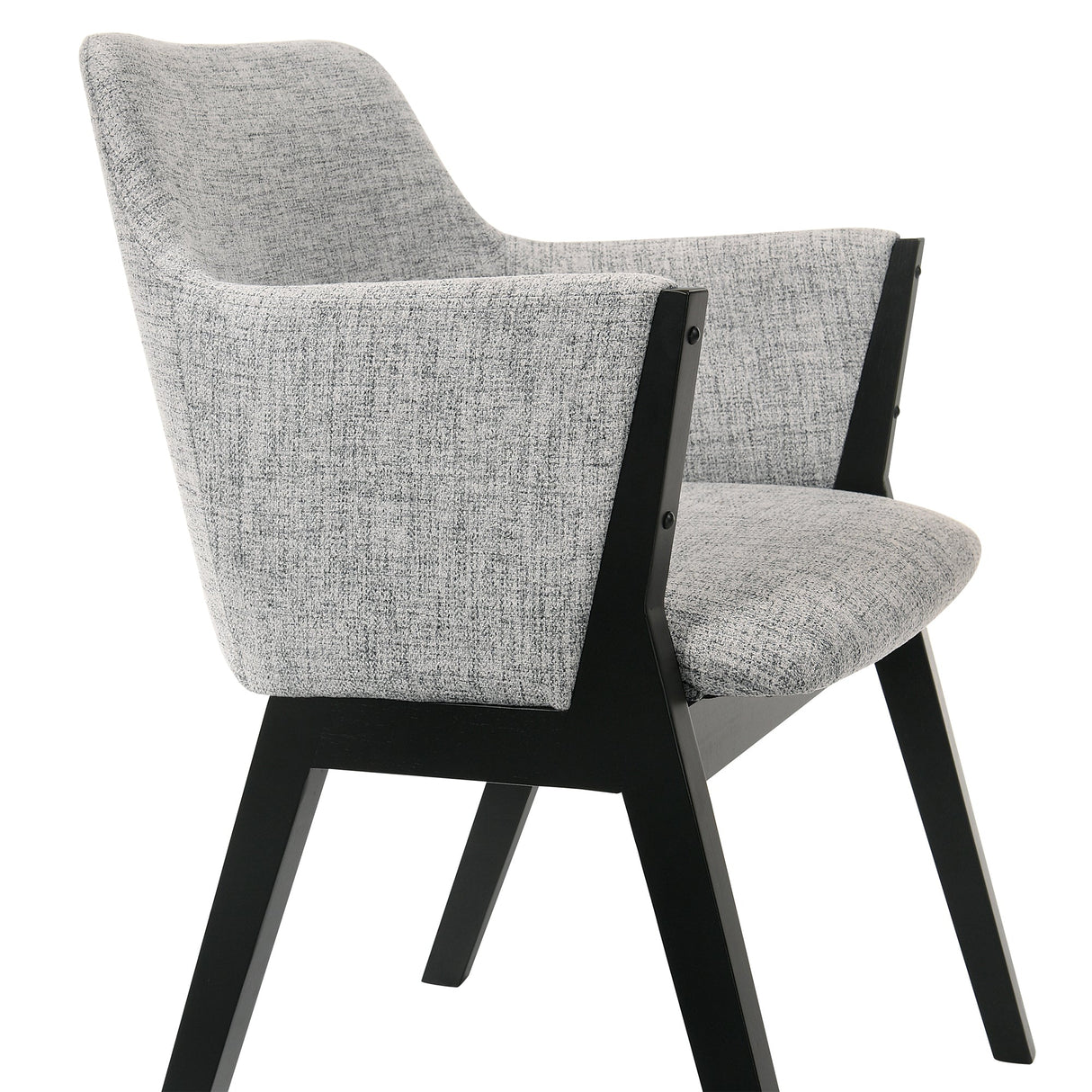 Armen Living Renzo Solid Rubberwood+ Lvl With Foam 100% Polyester Side Chair