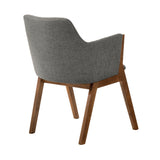 Armen Living Renzo Solid Rubberwood+ Lvl With Foam 100% Polyester Side Chair