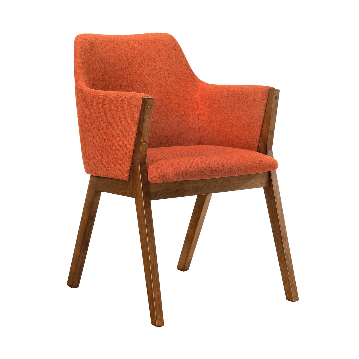 Armen Living Renzo Solid Rubberwood+ Lvl With Foam 100% Polyester Side Chair