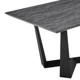 Armen Living Radford Melamine+Metal Dining Table