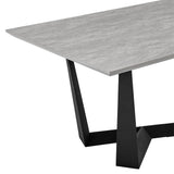 Armen Living Radford Melamine+Metal Dining Table