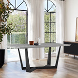 Armen Living Radford Melamine+Metal Dining Table