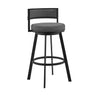 Armen Living Roman Metal/Faux Leather 100% Polyurethane Barstool