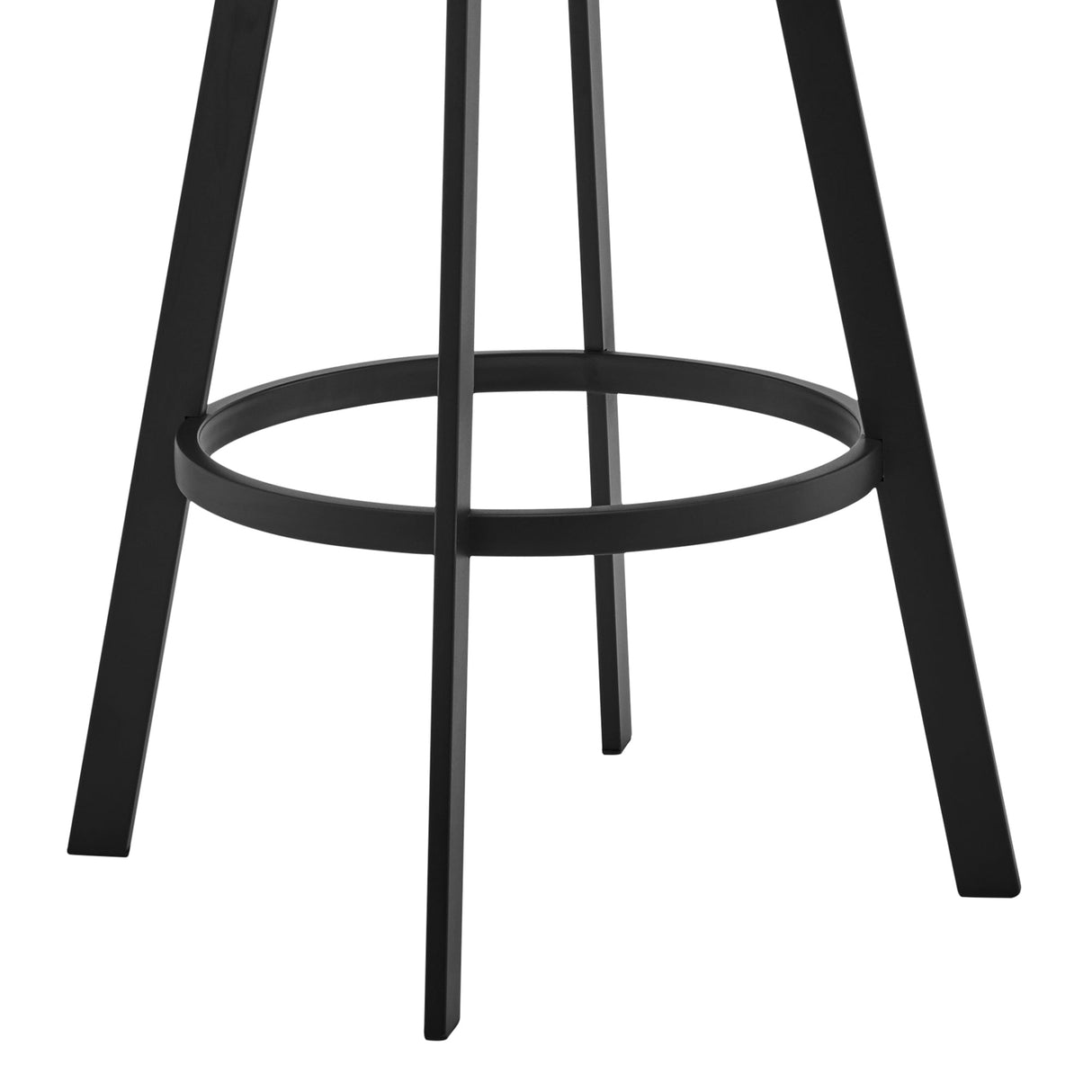 Armen Living Roman Metal/Faux Leather 100% Polyurethane Barstool