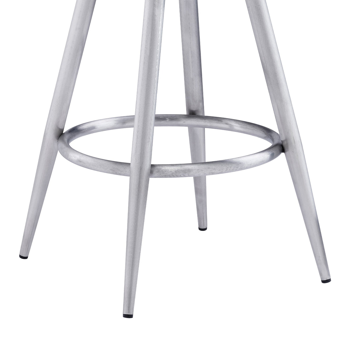 Armen Living Ruby Metal/Faux Leather Polyurethane Barstool