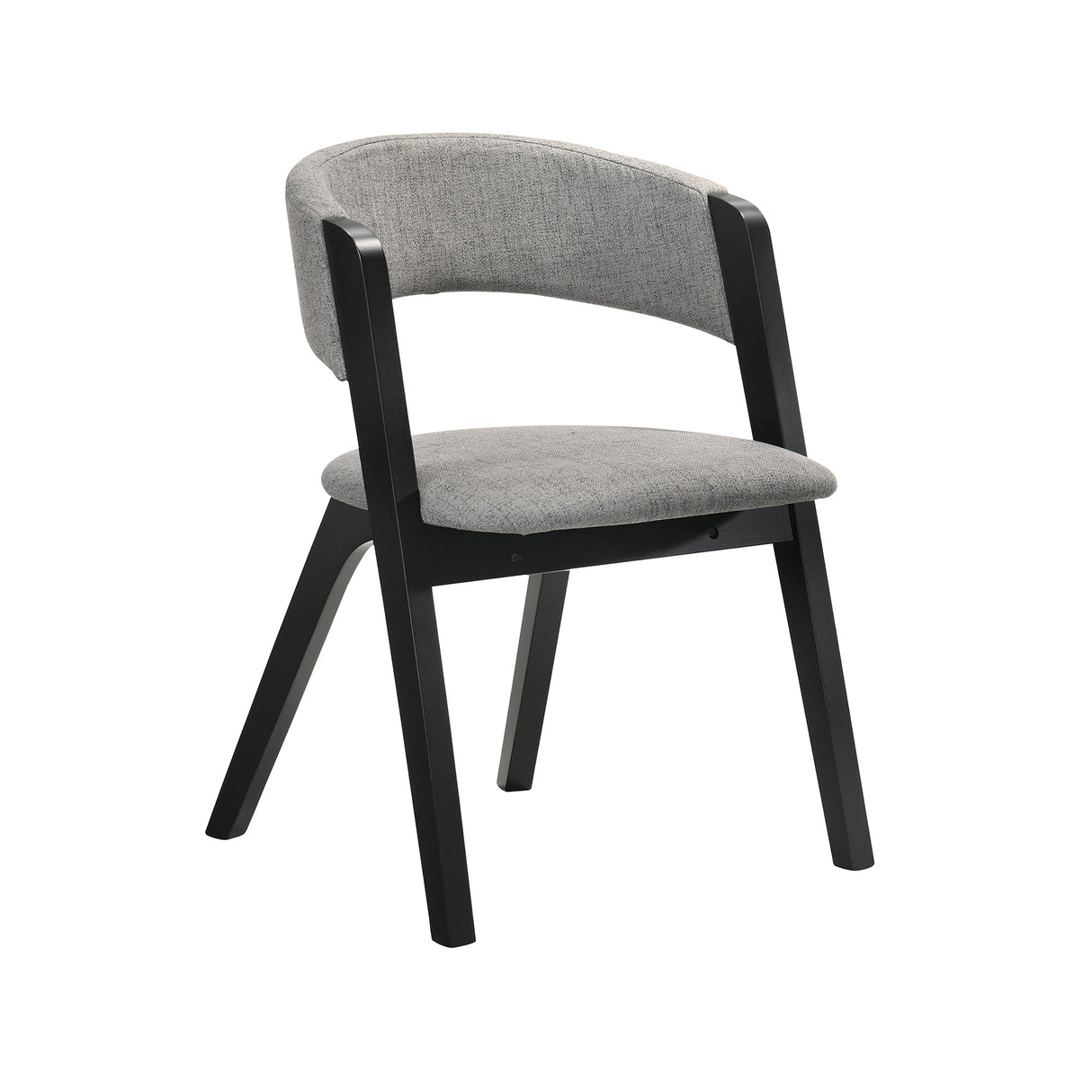 Armen Living Rowan Solid Rubberwood 100% Polyester Dining Chair