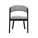 Armen Living Rowan Solid Rubberwood 100% Polyester Dining Chair