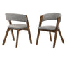 Armen Living Rowan Solid Rubberwood 100% Polyester Dining Chair