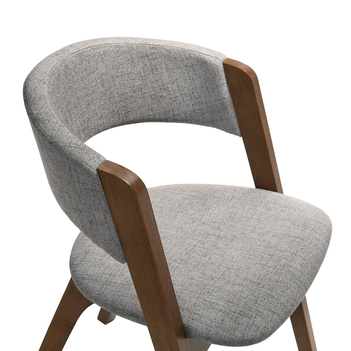 Armen Living Rowan Solid Rubberwood 100% Polyester Dining Chair