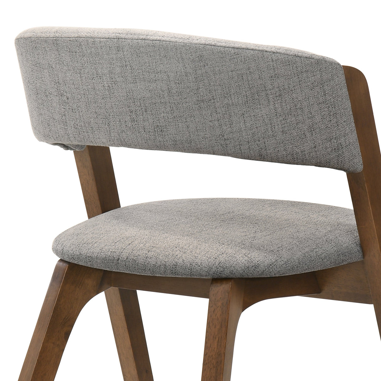 Armen Living Rowan Solid Rubberwood 100% Polyester Dining Chair