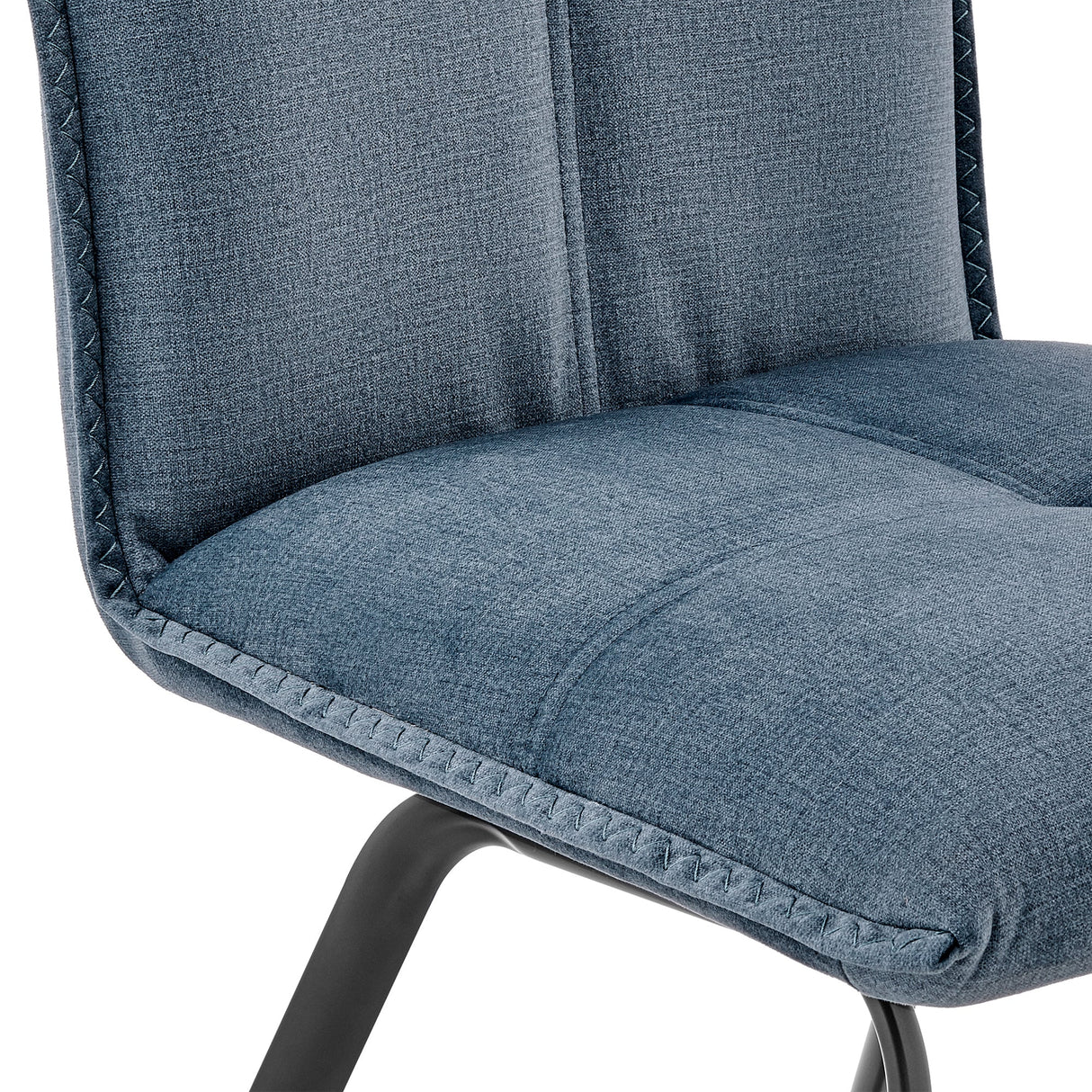 Armen Living Rylee Fabric+Metal 100% Polyester Dining Chair