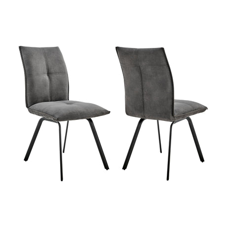 Armen Living Rylee Fabric+Metal 100% Polyester Dining Chair