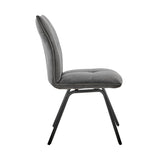 Armen Living Rylee Fabric+Metal 100% Polyester Dining Chair