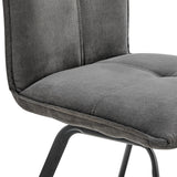 Armen Living Rylee Fabric+Metal 100% Polyester Dining Chair