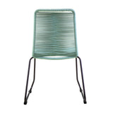 Armen Living Shasta Gpc Steel Rope Polypropelene Outdoor Dining Chair